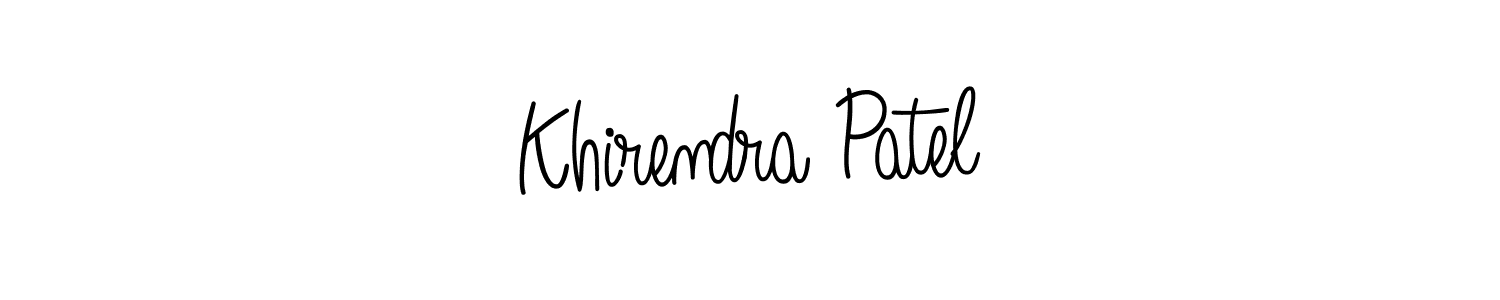 Also we have Khirendra Patel name is the best signature style. Create professional handwritten signature collection using Angelique-Rose-font-FFP autograph style. Khirendra Patel signature style 5 images and pictures png