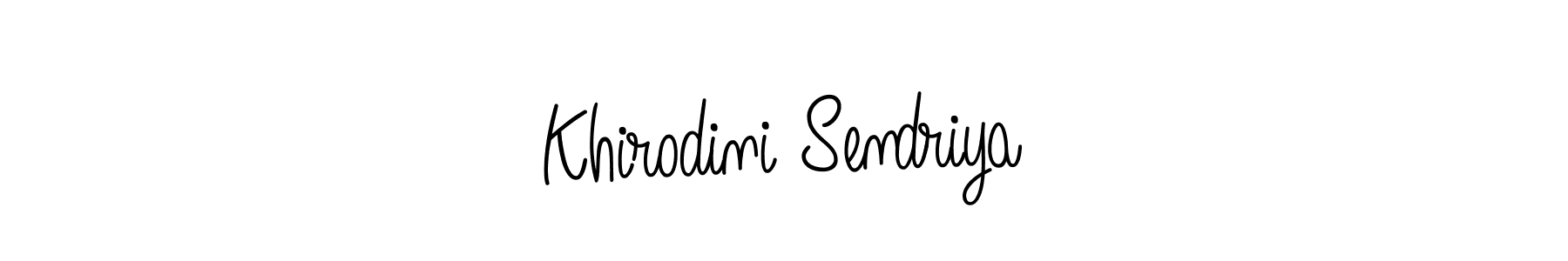 Also we have Khirodini Sendriya name is the best signature style. Create professional handwritten signature collection using Angelique-Rose-font-FFP autograph style. Khirodini Sendriya signature style 5 images and pictures png