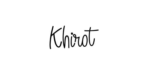 How to make Khirot signature? Angelique-Rose-font-FFP is a professional autograph style. Create handwritten signature for Khirot name. Khirot signature style 5 images and pictures png