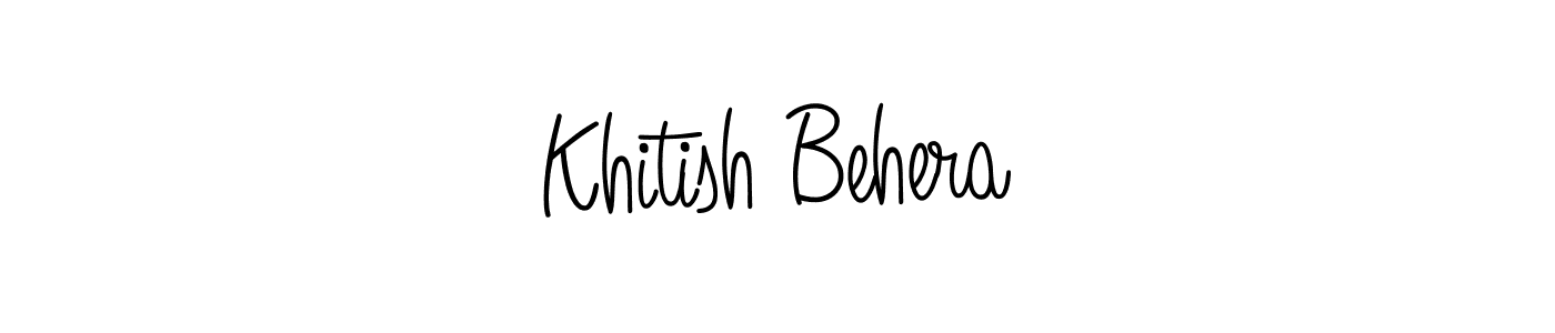 Angelique-Rose-font-FFP is a professional signature style that is perfect for those who want to add a touch of class to their signature. It is also a great choice for those who want to make their signature more unique. Get Khitish Behera name to fancy signature for free. Khitish Behera signature style 5 images and pictures png