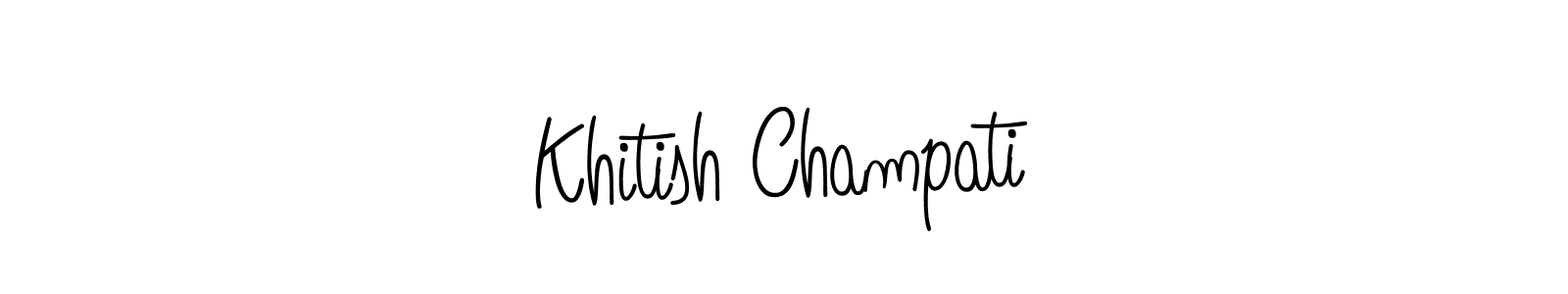 Check out images of Autograph of Khitish Champati name. Actor Khitish Champati Signature Style. Angelique-Rose-font-FFP is a professional sign style online. Khitish Champati signature style 5 images and pictures png