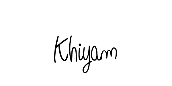 Design your own signature with our free online signature maker. With this signature software, you can create a handwritten (Angelique-Rose-font-FFP) signature for name Khiyam. Khiyam signature style 5 images and pictures png