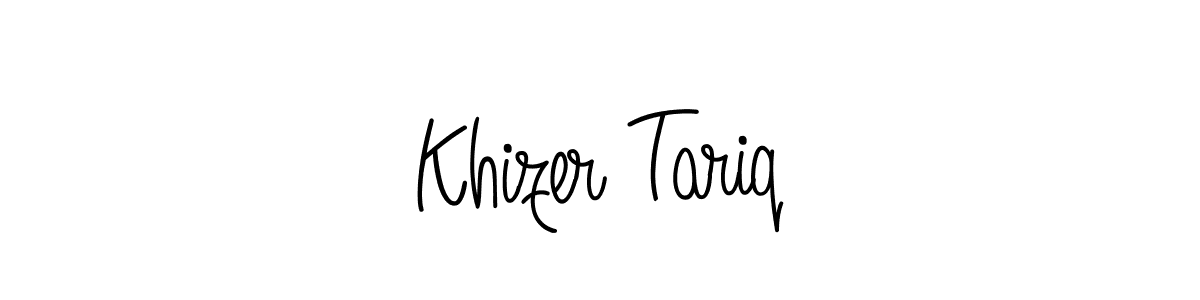 Khizer Tariq stylish signature style. Best Handwritten Sign (Angelique-Rose-font-FFP) for my name. Handwritten Signature Collection Ideas for my name Khizer Tariq. Khizer Tariq signature style 5 images and pictures png