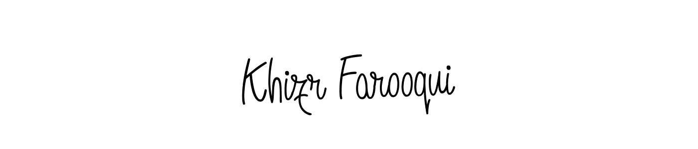 Make a beautiful signature design for name Khizr Farooqui. Use this online signature maker to create a handwritten signature for free. Khizr Farooqui signature style 5 images and pictures png