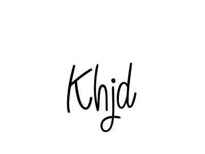 Also we have Khjd name is the best signature style. Create professional handwritten signature collection using Angelique-Rose-font-FFP autograph style. Khjd signature style 5 images and pictures png