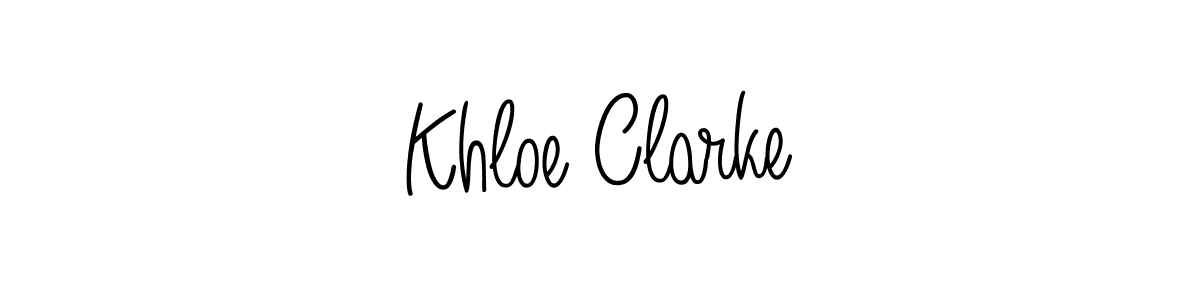 How to make Khloe Clarke signature? Angelique-Rose-font-FFP is a professional autograph style. Create handwritten signature for Khloe Clarke name. Khloe Clarke signature style 5 images and pictures png