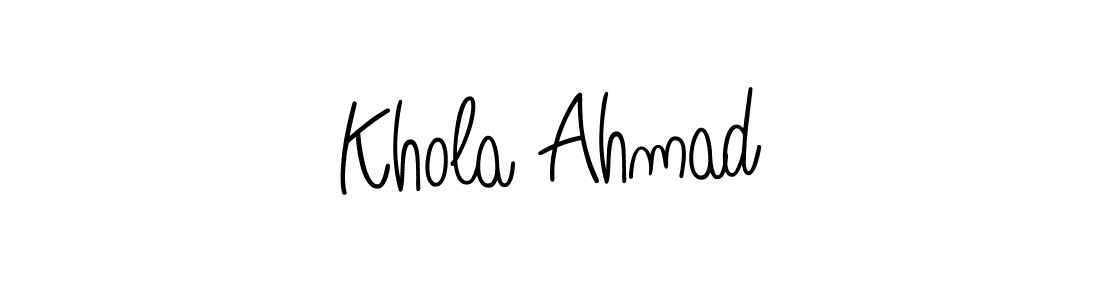 This is the best signature style for the Khola Ahmad name. Also you like these signature font (Angelique-Rose-font-FFP). Mix name signature. Khola Ahmad signature style 5 images and pictures png