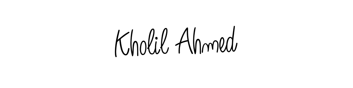 Angelique-Rose-font-FFP is a professional signature style that is perfect for those who want to add a touch of class to their signature. It is also a great choice for those who want to make their signature more unique. Get Kholil Ahmed name to fancy signature for free. Kholil Ahmed signature style 5 images and pictures png