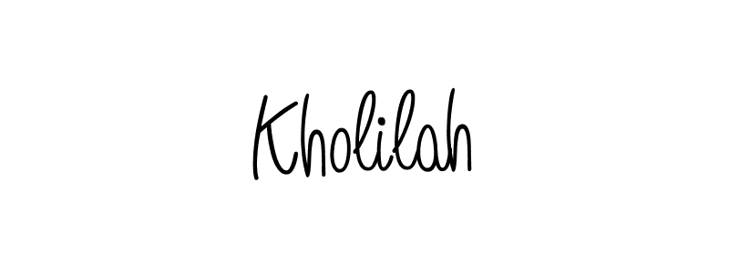 How to make Kholilah signature? Angelique-Rose-font-FFP is a professional autograph style. Create handwritten signature for Kholilah name. Kholilah signature style 5 images and pictures png