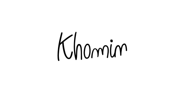 How to make Khomin signature? Angelique-Rose-font-FFP is a professional autograph style. Create handwritten signature for Khomin name. Khomin signature style 5 images and pictures png