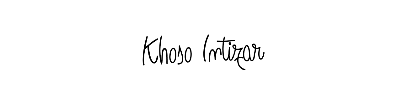 How to Draw Khoso Intizar signature style? Angelique-Rose-font-FFP is a latest design signature styles for name Khoso Intizar. Khoso Intizar signature style 5 images and pictures png