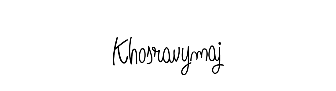 How to make Khosravymaj name signature. Use Angelique-Rose-font-FFP style for creating short signs online. This is the latest handwritten sign. Khosravymaj signature style 5 images and pictures png