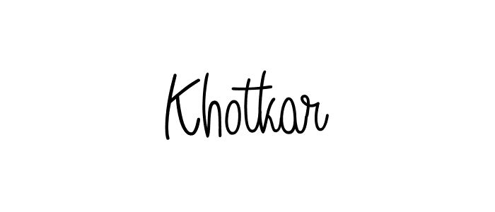 How to Draw Khotkar signature style? Angelique-Rose-font-FFP is a latest design signature styles for name Khotkar. Khotkar signature style 5 images and pictures png