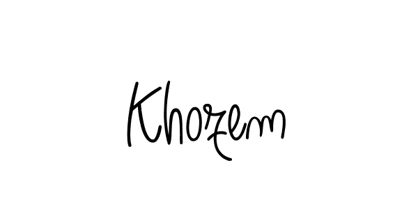 Make a short Khozem signature style. Manage your documents anywhere anytime using Angelique-Rose-font-FFP. Create and add eSignatures, submit forms, share and send files easily. Khozem signature style 5 images and pictures png