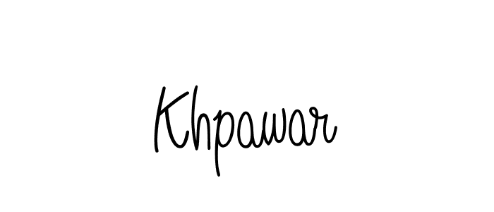 Design your own signature with our free online signature maker. With this signature software, you can create a handwritten (Angelique-Rose-font-FFP) signature for name Khpawar. Khpawar signature style 5 images and pictures png