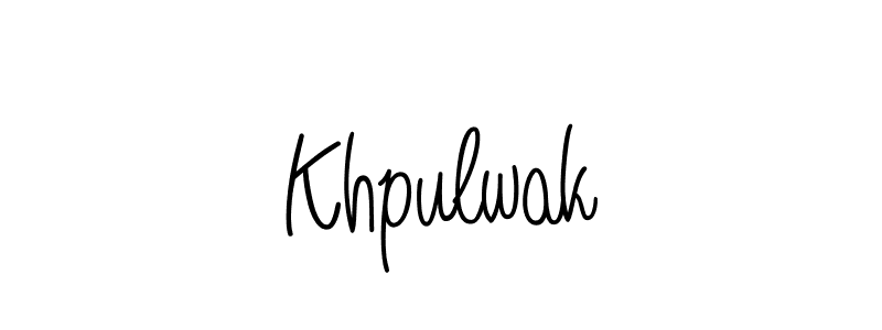 How to make Khpulwak name signature. Use Angelique-Rose-font-FFP style for creating short signs online. This is the latest handwritten sign. Khpulwak signature style 5 images and pictures png