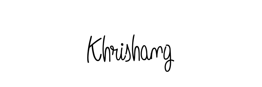 How to make Khrishang signature? Angelique-Rose-font-FFP is a professional autograph style. Create handwritten signature for Khrishang name. Khrishang signature style 5 images and pictures png