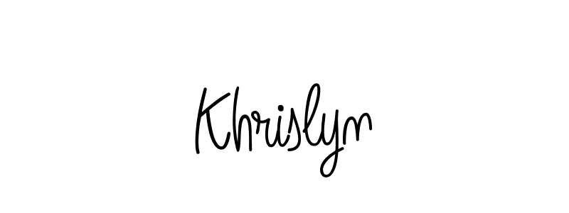 Once you've used our free online signature maker to create your best signature Angelique-Rose-font-FFP style, it's time to enjoy all of the benefits that Khrislyn name signing documents. Khrislyn signature style 5 images and pictures png