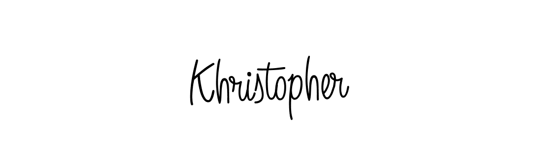 Create a beautiful signature design for name Khristopher. With this signature (Angelique-Rose-font-FFP) fonts, you can make a handwritten signature for free. Khristopher signature style 5 images and pictures png