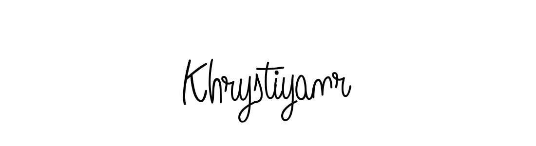 Make a short Khrystiyanr signature style. Manage your documents anywhere anytime using Angelique-Rose-font-FFP. Create and add eSignatures, submit forms, share and send files easily. Khrystiyanr signature style 5 images and pictures png