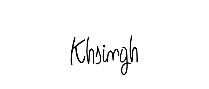 Make a beautiful signature design for name Khsingh. Use this online signature maker to create a handwritten signature for free. Khsingh signature style 5 images and pictures png