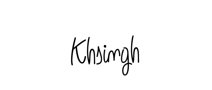 Make a beautiful signature design for name Khsingh. Use this online signature maker to create a handwritten signature for free. Khsingh signature style 5 images and pictures png