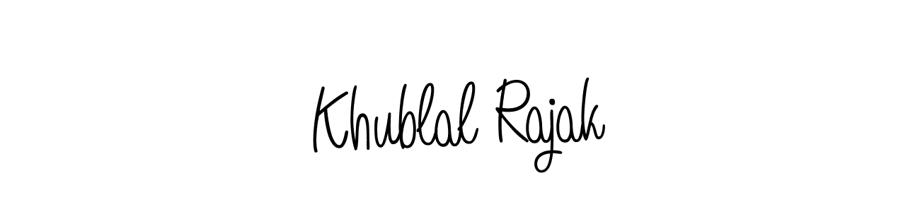 How to make Khublal Rajak signature? Angelique-Rose-font-FFP is a professional autograph style. Create handwritten signature for Khublal Rajak name. Khublal Rajak signature style 5 images and pictures png