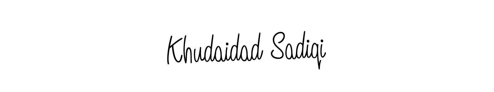 Also we have Khudaidad Sadiqi name is the best signature style. Create professional handwritten signature collection using Angelique-Rose-font-FFP autograph style. Khudaidad Sadiqi signature style 5 images and pictures png