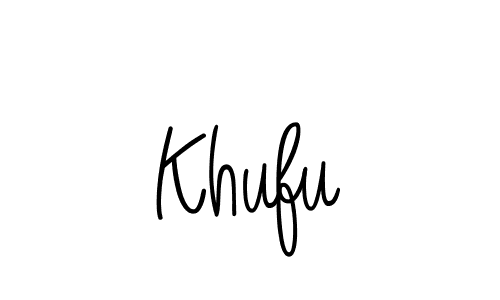 You should practise on your own different ways (Angelique-Rose-font-FFP) to write your name (Khufu) in signature. don't let someone else do it for you. Khufu signature style 5 images and pictures png