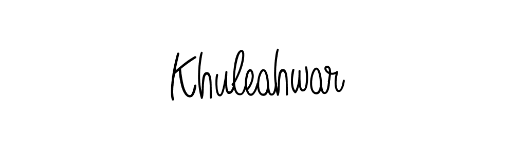 Make a beautiful signature design for name Khuleahwar. Use this online signature maker to create a handwritten signature for free. Khuleahwar signature style 5 images and pictures png