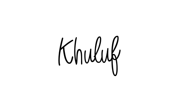 Also You can easily find your signature by using the search form. We will create Khuluf name handwritten signature images for you free of cost using Angelique-Rose-font-FFP sign style. Khuluf signature style 5 images and pictures png