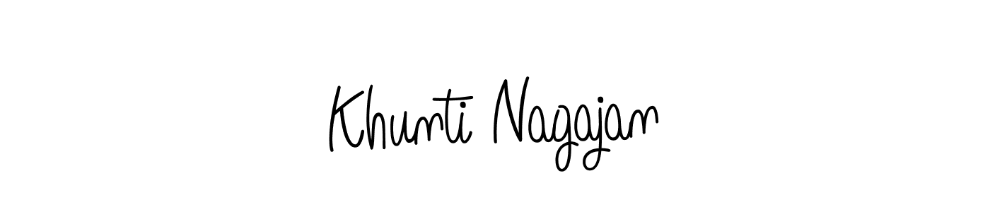 Best and Professional Signature Style for Khunti Nagajan. Angelique-Rose-font-FFP Best Signature Style Collection. Khunti Nagajan signature style 5 images and pictures png