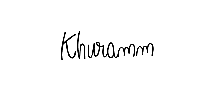 Make a short Khuramm signature style. Manage your documents anywhere anytime using Angelique-Rose-font-FFP. Create and add eSignatures, submit forms, share and send files easily. Khuramm signature style 5 images and pictures png