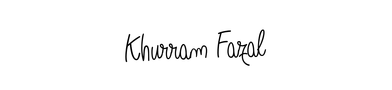 Make a beautiful signature design for name Khurram Fazal. Use this online signature maker to create a handwritten signature for free. Khurram Fazal signature style 5 images and pictures png