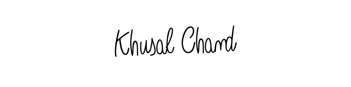 Make a beautiful signature design for name Khusal Chand. With this signature (Angelique-Rose-font-FFP) style, you can create a handwritten signature for free. Khusal Chand signature style 5 images and pictures png