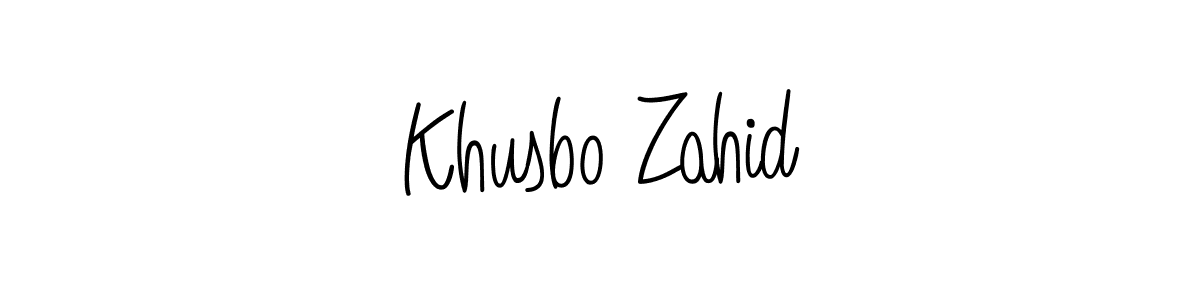 Here are the top 10 professional signature styles for the name Khusbo Zahid. These are the best autograph styles you can use for your name. Khusbo Zahid signature style 5 images and pictures png
