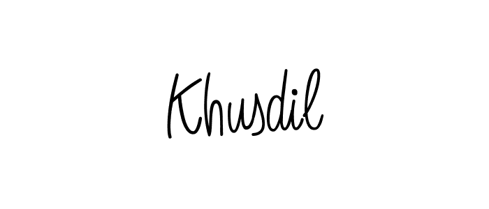 Also we have Khusdil name is the best signature style. Create professional handwritten signature collection using Angelique-Rose-font-FFP autograph style. Khusdil signature style 5 images and pictures png