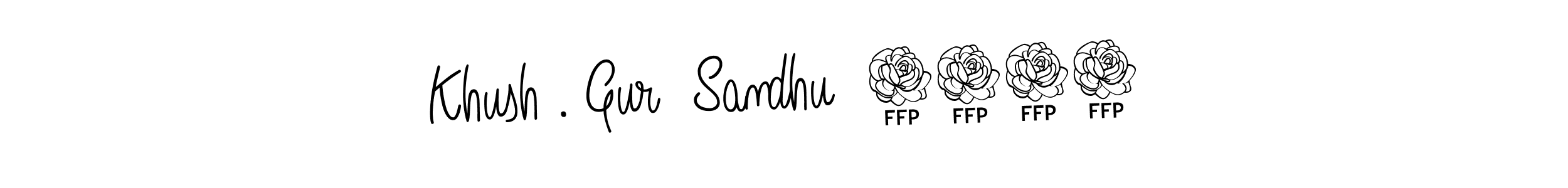 Create a beautiful signature design for name Khush . Gur  Sandhu  0001. With this signature (Angelique-Rose-font-FFP) fonts, you can make a handwritten signature for free. Khush . Gur  Sandhu  0001 signature style 5 images and pictures png