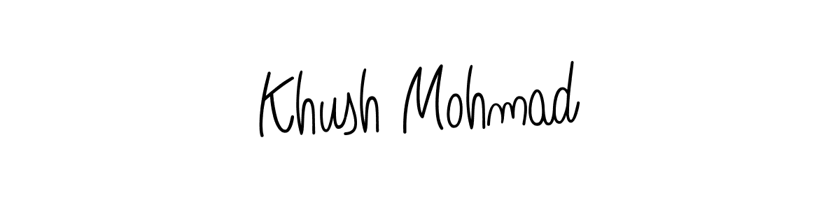 Angelique-Rose-font-FFP is a professional signature style that is perfect for those who want to add a touch of class to their signature. It is also a great choice for those who want to make their signature more unique. Get Khush Mohmad name to fancy signature for free. Khush Mohmad signature style 5 images and pictures png