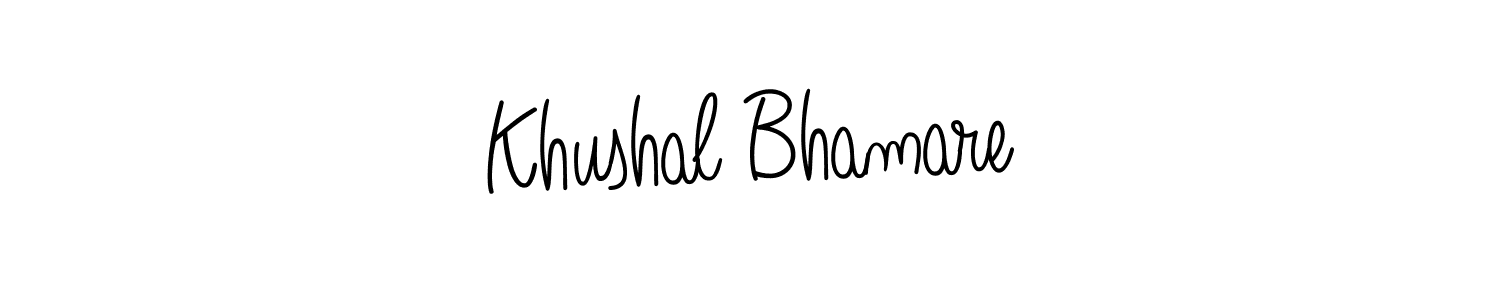 Also we have Khushal Bhamare name is the best signature style. Create professional handwritten signature collection using Angelique-Rose-font-FFP autograph style. Khushal Bhamare signature style 5 images and pictures png