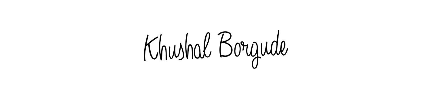 Check out images of Autograph of Khushal Borgude name. Actor Khushal Borgude Signature Style. Angelique-Rose-font-FFP is a professional sign style online. Khushal Borgude signature style 5 images and pictures png