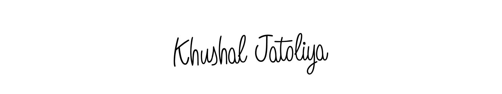 Also You can easily find your signature by using the search form. We will create Khushal Jatoliya name handwritten signature images for you free of cost using Angelique-Rose-font-FFP sign style. Khushal Jatoliya signature style 5 images and pictures png