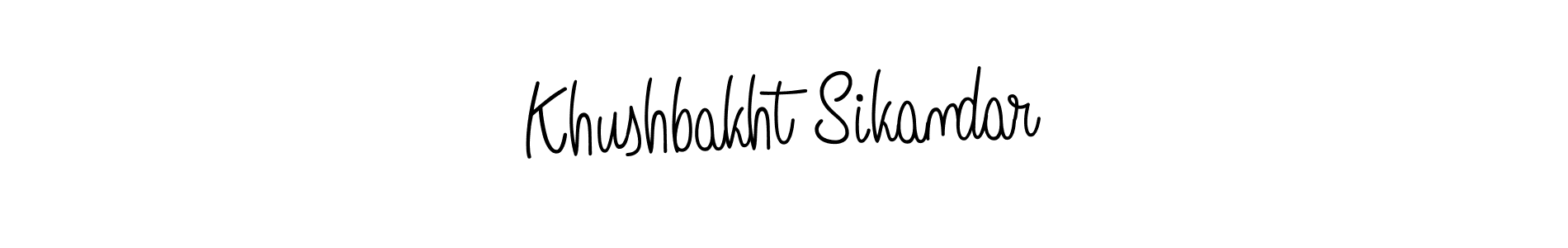 How to make Khushbakht Sikandar signature? Angelique-Rose-font-FFP is a professional autograph style. Create handwritten signature for Khushbakht Sikandar name. Khushbakht Sikandar signature style 5 images and pictures png