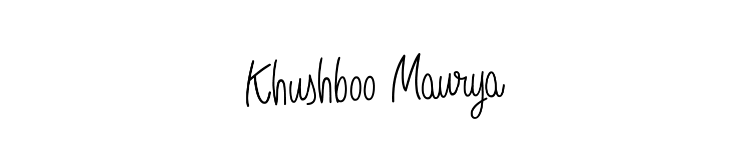 Here are the top 10 professional signature styles for the name Khushboo Maurya. These are the best autograph styles you can use for your name. Khushboo Maurya signature style 5 images and pictures png