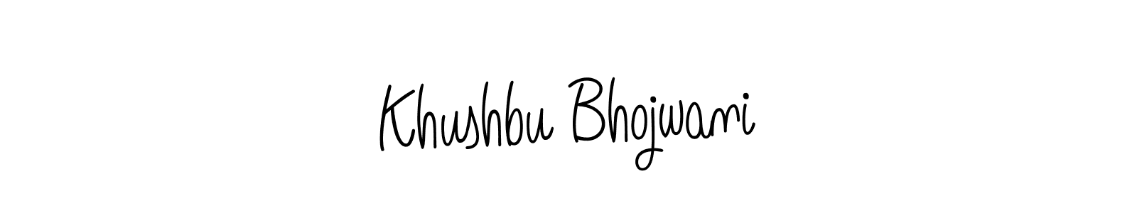 It looks lik you need a new signature style for name Khushbu Bhojwani. Design unique handwritten (Angelique-Rose-font-FFP) signature with our free signature maker in just a few clicks. Khushbu Bhojwani signature style 5 images and pictures png