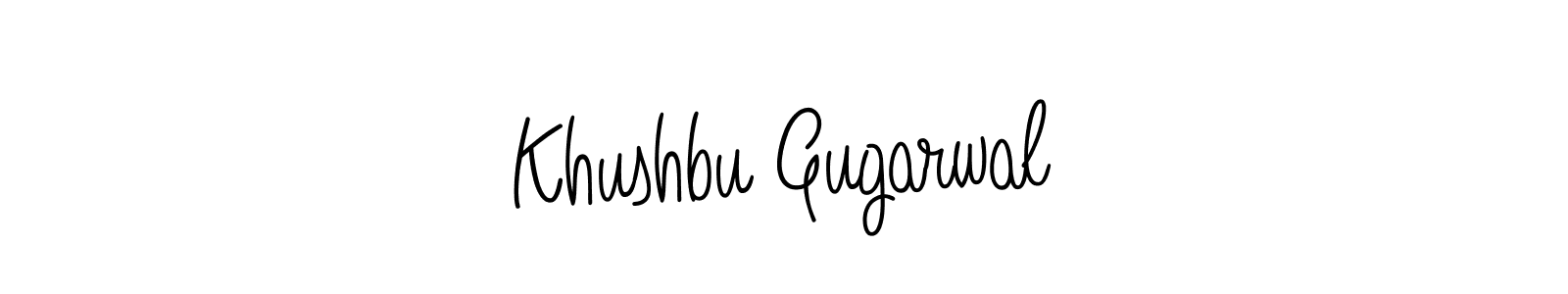 Also we have Khushbu Gugarwal name is the best signature style. Create professional handwritten signature collection using Angelique-Rose-font-FFP autograph style. Khushbu Gugarwal signature style 5 images and pictures png