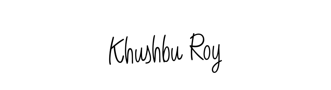 Design your own signature with our free online signature maker. With this signature software, you can create a handwritten (Angelique-Rose-font-FFP) signature for name Khushbu Roy. Khushbu Roy signature style 5 images and pictures png