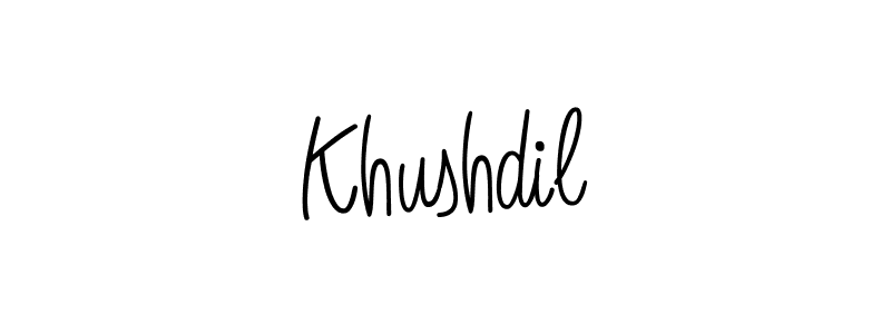 Check out images of Autograph of Khushdil name. Actor Khushdil Signature Style. Angelique-Rose-font-FFP is a professional sign style online. Khushdil signature style 5 images and pictures png