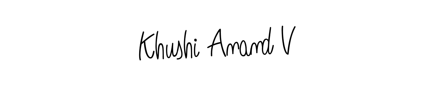 Check out images of Autograph of Khushi Anand V name. Actor Khushi Anand V Signature Style. Angelique-Rose-font-FFP is a professional sign style online. Khushi Anand V signature style 5 images and pictures png