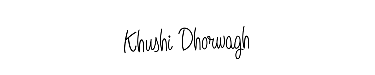 Make a beautiful signature design for name Khushi Dhorwagh. Use this online signature maker to create a handwritten signature for free. Khushi Dhorwagh signature style 5 images and pictures png